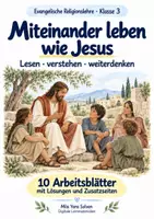 Vorschau - Arbeitsblätter - Miteinander leben wie Jesus | Religion Klasse 3 Arbeitsblätter | Evangelische Religionslehre | 10 Arbeitsblätter als PDF - Deckblatt