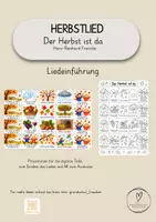 Vorschau - Arbeitsblätter - Der Herbst ist da - Einführung des Liedes und AB - Deckblatt