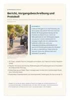Vorschau - Unterrichtsreihen - Bericht, Vorgangsbeschreibung und Protokoll – Deutsch Klasse 6/7 Gymnasium | Zeitungsbericht, Unfallbericht, Redewiedergabe | mit Klassenarbeit und Erwartungshorizont - Seite 1