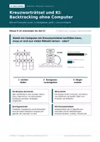 Vorschau - Unterrichtsreihen - Kreuzworträtsel und KI: Backtracking ohne Computer - Deckblatt