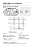Vorschau - Arbeitsblätter - Kreuzworträtsel Erdkunde: Kontinente, Europa, Länder, Klima - Seite 3