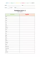 Vorschau - Test - Lighthouse 1 - Vokabeltest (Materialpaket) - Seite 1