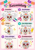 Vorschau - Mal- und Bastelvorlagen - Día de los Muertos – 3D-Anhänger basteln - Seite 2