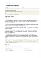 Vorschau - Arbeitsblätter - The Royal Family – Landeskunde Englisch - Seite 1