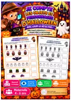 Aperçu - Feuilles d'exercices - Halloween – Je compte les objets et personnages - Page de couverture