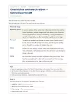 Vorschau - Arbeitsblätter - Geschichte weiterschreiben Englisch - Seite 1