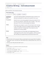 Vorschau - Arbeitsblätter - Kurzgeschichte schreiben: Creative Writing - Seite 1