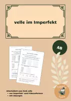 Vorschau - Arbeitsblätter - Latein velle im Imperfekt Arbeitsblatt - Deckblatt
