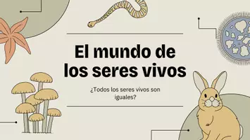 Vista previa - Presentaciones - El mundo de los seres vivos (Los 5 reinos) - Portada