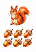 Vorschau - Spiele - Das fleißige Eichhörnchen - Herbstliche Lautübung CH1 - Seite 3