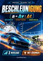 Vorschau - Arbeitsblätter - Beschleunigung berechnen | Physik Klasse 7/8 mit Lösungen - Deckblatt