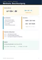 Vorschau - Arbeitsblätter - Beschleunigung berechnen | Physik Klasse 7/8 mit Lösungen - Seite 3