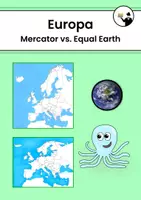 Vorschau - Poster - Europa Mercator vs. Equal Earth - Deckblatt