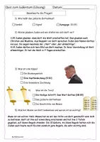 Vorschau - Arbeitsblätter - Quiz zur Reportage zum Judentum (mit Lösung) - Seite 2