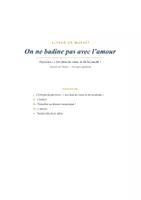 Aperçu - Apprentissages en autonomie - Musset_On_ne_badine_pas_Dossier - Page de couverture