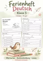 Vorschau - Stundenentwürfe - Ferienheft Herbstferien Klasse 3 - Deckblatt