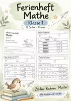Vorschau - Stundenentwürfe - Ferienheft Herbstferien Mathe Klasse 1 - Deckblatt