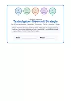 Vorschau - Arbeitsblätter - Themenheft: Textaufgaben lösen mit System – Die bewährte 5-Schritte-Methode (Alle Klassenstufen) - Deckblatt