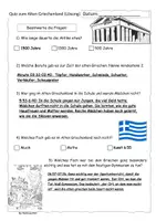 Vorschau - Arbeitsblätter - Quiz zur Alten-Griechen-Reportage (mit Lösung) - Seite 2