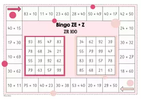 Vorschau - Spiele - Mathe - Bingo - ZR 100 ZE und Z - Seite 1