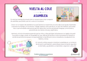 Vista previa - Decoración del aula - ASAMBLEA KAWAII (días, meses, tiempo, asistencias) - página 1