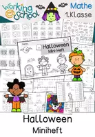 Vorschau - Arbeitsblätter - Halloween Miniheft | Mathe Zahlenraum 10 | Klasse 1 #halloweenfreebie - Seite 1