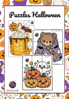 Vista previa - Juegos / Gamificación - Halloween: Puzzles temáticos (diferentes niveles) - Portada
