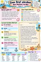 Vorschau - Stundenentwürfe - Lernzettel Deutsch- Wie schreibe ich einen Brief - Deckblatt