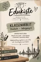 Vorschau - Klassenarbeiten - Klassenarbeit Großstadtlyrik Klasse 8 - Deckblatt