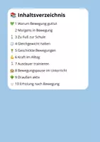 Vorschau - Stundenentwürfe - Leseverständnis Bewegung – Klasse 3 | 10 Lesetexte - Seite 1