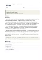 Vorschau - Arbeitsblätter - Wales – Landeskunde Englisch Klasse 7/8 - Seite 1