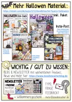 Vorschau - Arbeitsblätter - Halloween Gruselhaus basteln / DIY Spukhaus / Geist / Herbst - Seite 1