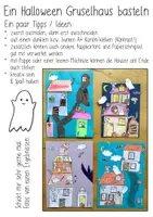 Vorschau - Arbeitsblätter - Halloween Gruselhaus basteln / DIY Spukhaus / Geist / Herbst - Seite 2
