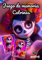 Vista previa - Juegos / Gamificación - Juego de memoria: Catrinas coloridas - Portada