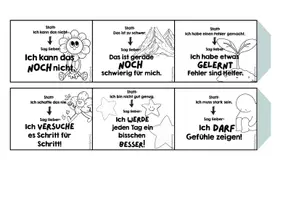 Vorschau - Arbeitsblätter - Growth Mindset Leporello - Seite 3
