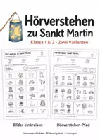 Vorschau - Arbeitsblätter - Sankt-Martin Hörverstehen Klasse 1/2 - Deckblatt