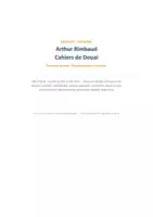 Aperçu - Préparation de séance / Séance complète - Cahiers de Douai Rimbaud séquence complète - Page de couverture
