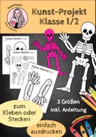 Vorschau - Süßes Skelett für Halloween oder Dia de los Muertos - Deckblatt
