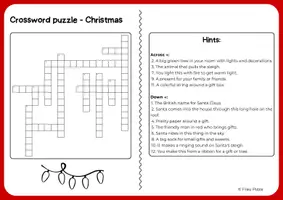 Vorschau - Arbeitsblätter - Christmas Crossword Puzzle (Kreuzworträtsel) | Easy English Vocabulary (Klasse 5/6) - Seite 2