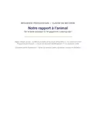 Aperçu - Préparation de séance / Séance complète - Sequence Lycée seconde notre rapport à l'animal - Page de couverture