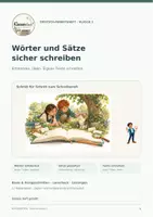 Vorschau - Arbeitsblätter - Deutsch Klasse 2 – Wörter und Sätze sicher schreiben | Differenziertes Übungsheft - Deckblatt