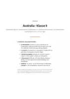 Vorschau - Arbeitsblätter - Australia Klasse 9 – Leseverstehen, Mediation, Klassenarbeit, Lösungen - Seite 1