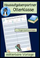 Vorschau - Arbeitsblätter - Otter Klassentier • Wachsendes Materialpaket zur Otterklasse 🦦 – Deko, Organisation & mehr - Seite 1