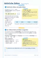 Vorschau - Arbeitsblätter - Natürliche Zahlen Kl. 5 | Regelheft & Übungen - Seite 3