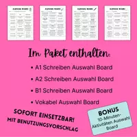 Vorschau - Arbeitsblätter - Auswahl-Boards - Aktivitäten ohne Vorbereitung für DaF/DaZ - Seite 1