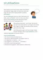 Vorschau - Arbeitsblätter - Philosophieren mit Kindern Ethik Klasse 1–4 – 32 Fragekarten, Denk-Methoden und Arbeitsblätter - Seite 3