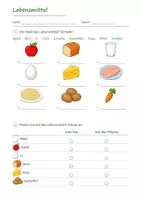 Vorschau - Arbeitsblätter - Gesunde Ernährung Klasse 1/2 – Arbeitsheft Sachunterricht mit Ernährungspyramide, Bildkarten und Lösungen (HSU) - Seite 2