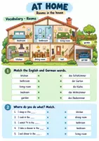Vorschau - Arbeitsblätter - Englisch Klasse 5 Vertretungsstunde - At Home und My Room - Seite 1