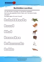 Vorschau - Arbeitsblätter - Gratis Testmaterial - Buchstaben zuordnen - Deckblatt