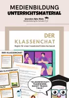 Vorschau - Arbeitsblätter - Der Klassenchat - Sicher chatten - Deckblatt